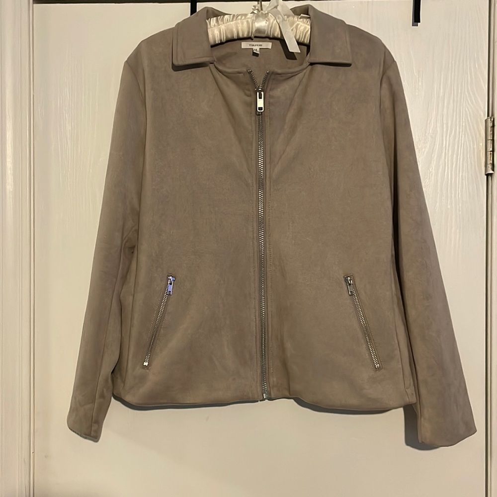 Like new faux suede jacket